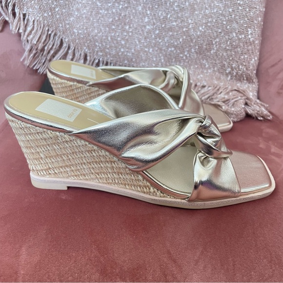 Dolce Vita Nyome Twisted Wedges  in Light Gold Stella - Size 8 - Picture 5 of 12
